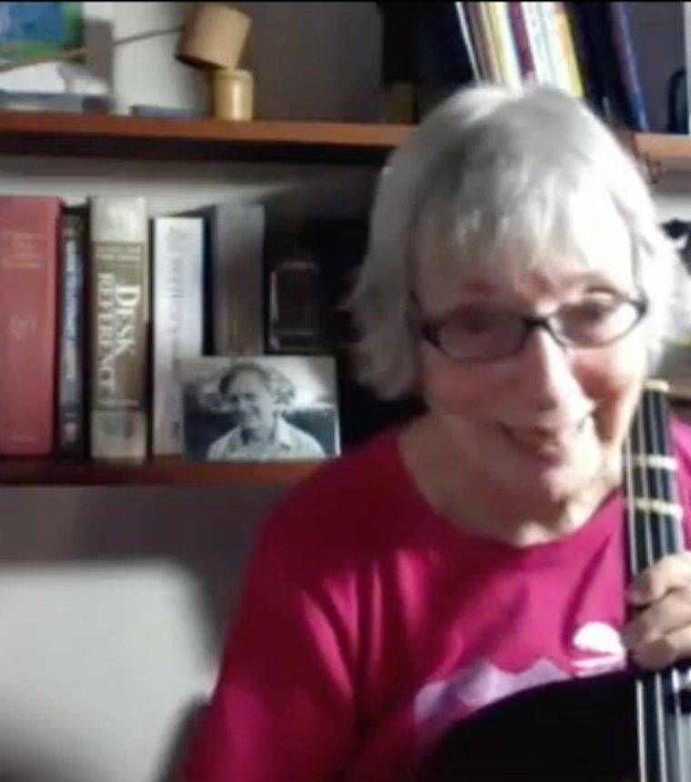 Sue with her cello
