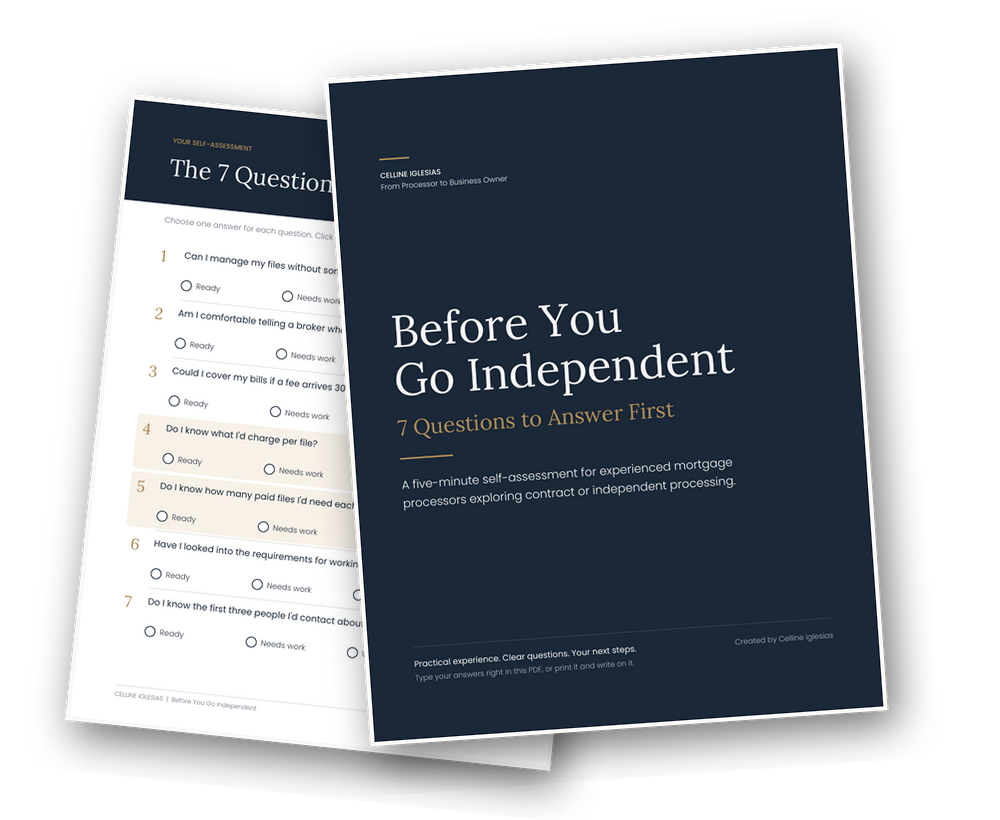 Before You Go Independent: 7 Questions to Answer First workbook