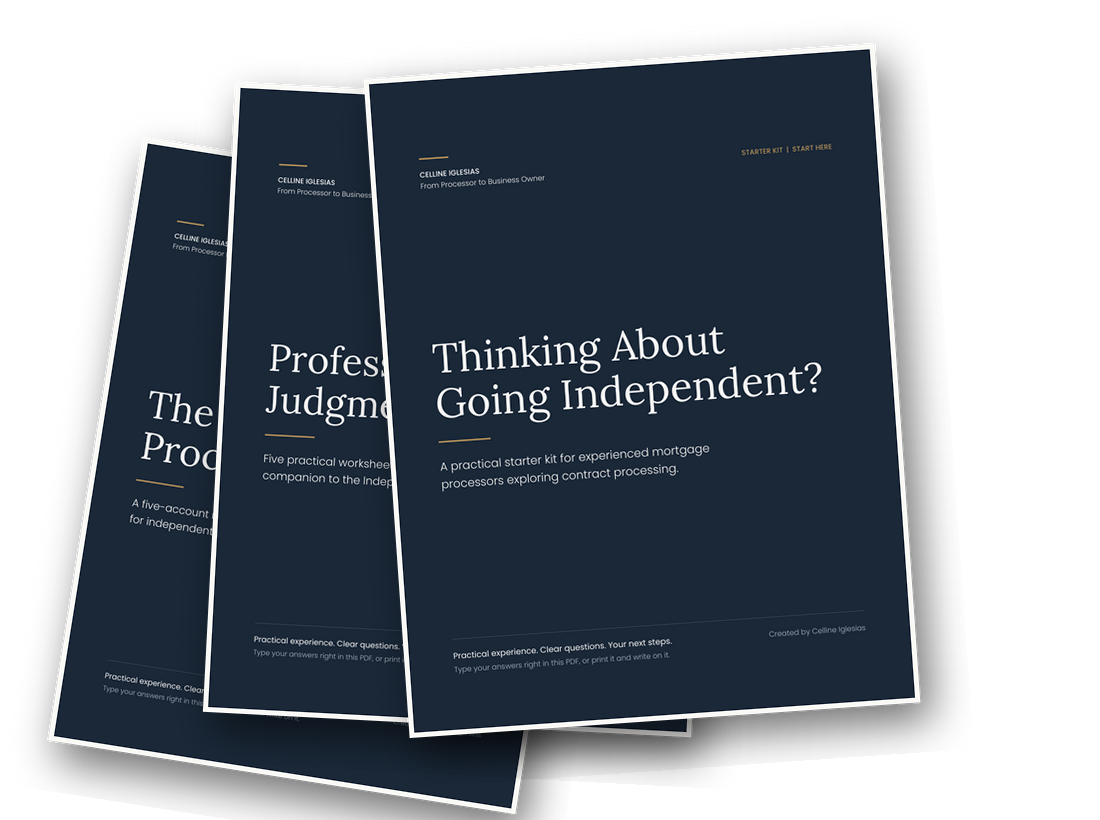 The Independent Processor Starter Kit workbooks