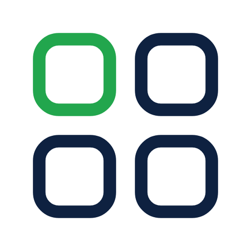 Multiplying squares icon for franchisors