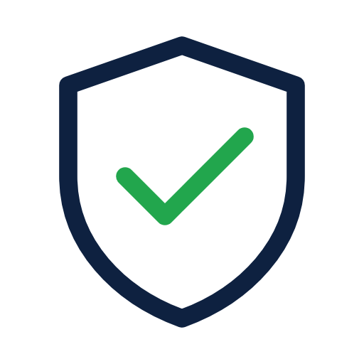 Shield with check icon for large enterprise and self-funded employers