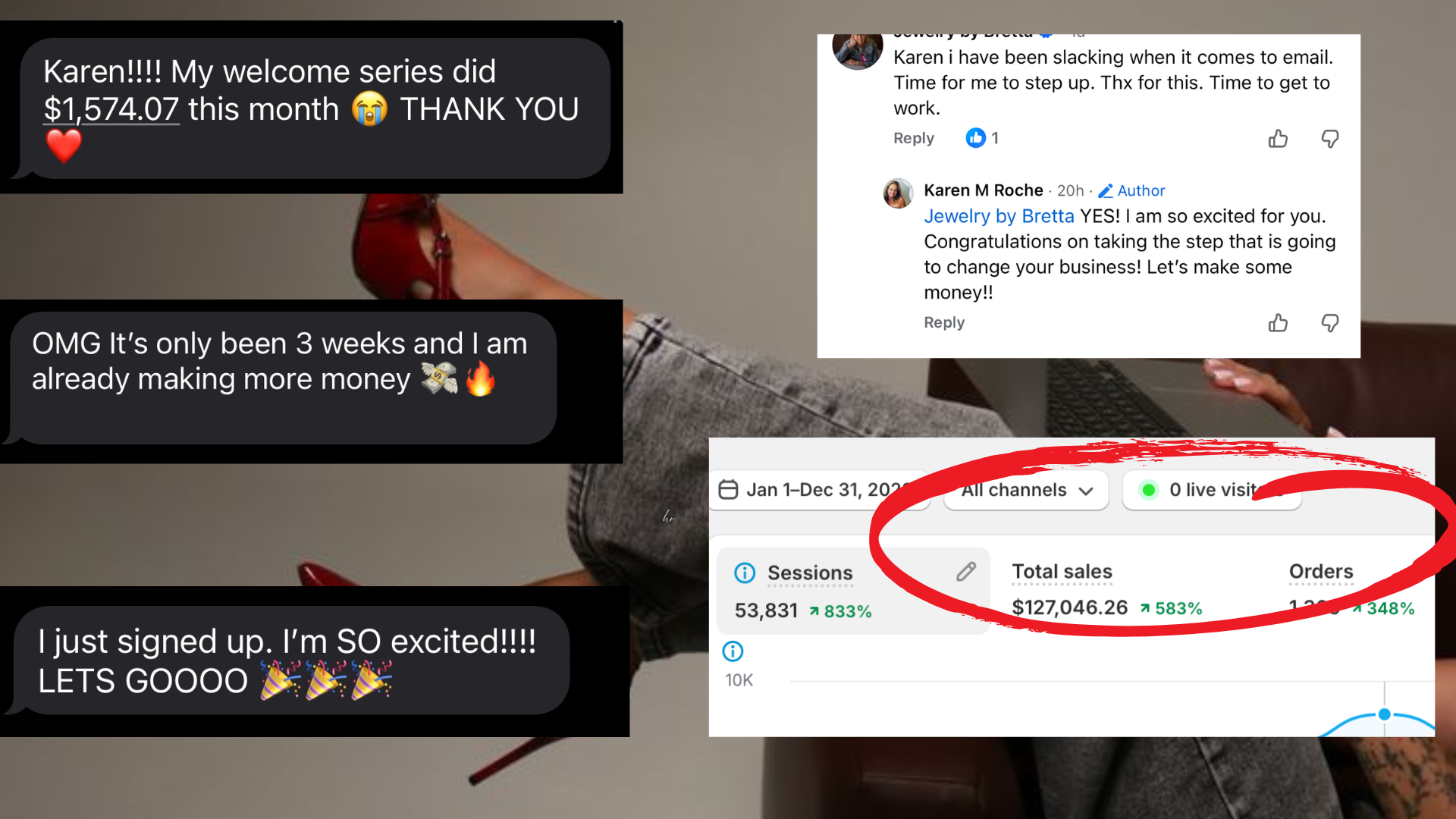 Inbox to Income social proof