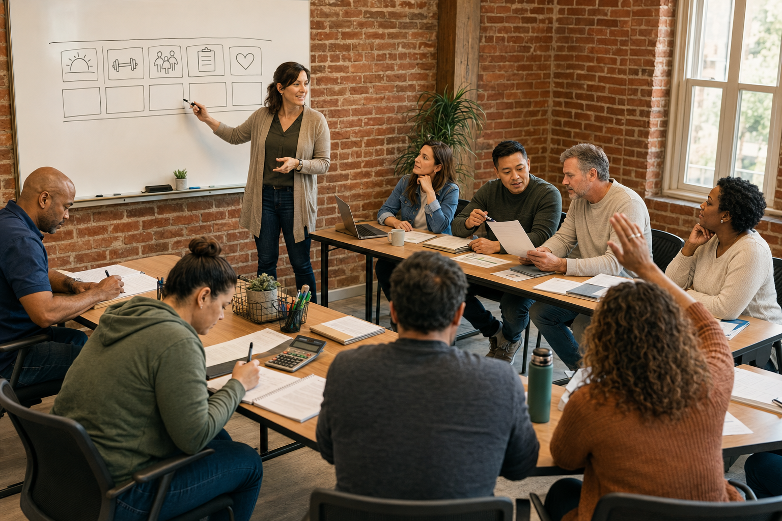 Sober living workshop funded in part by run proceeds