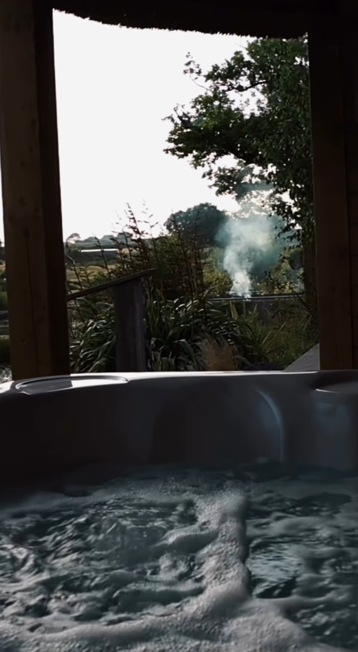View from the hot tub