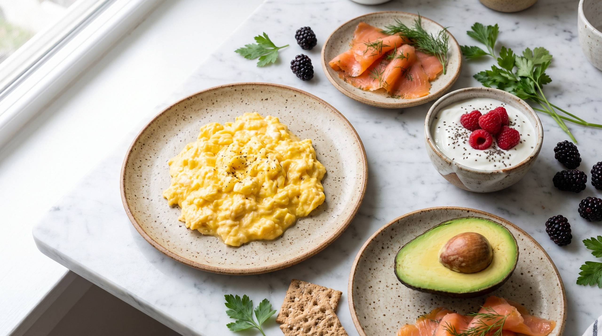 A protein and fiber first breakfast