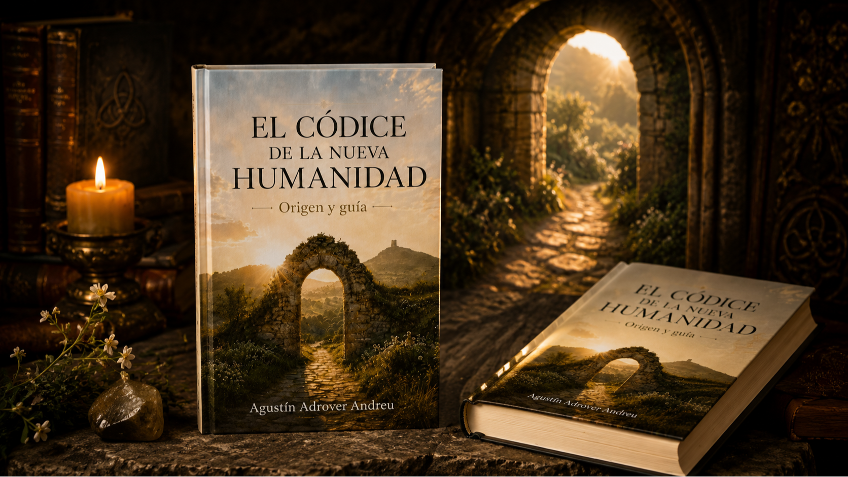 Portada del libro El Códice de la Nueva Humanidad: Origen y guía, de Agustín Adrover Andreu.