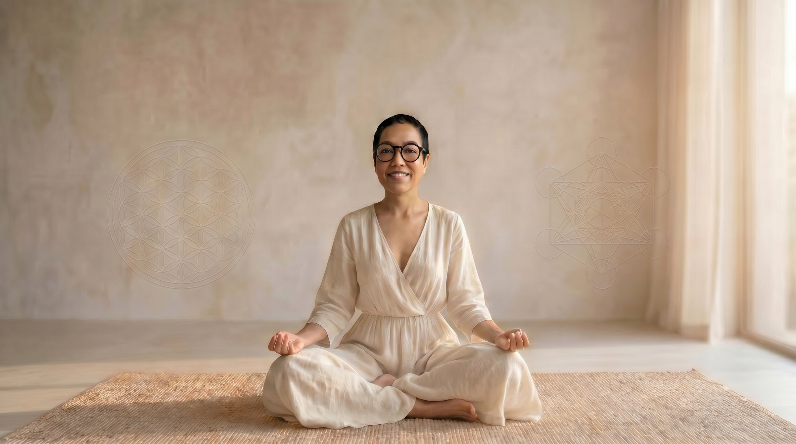 Arti seated in meditation