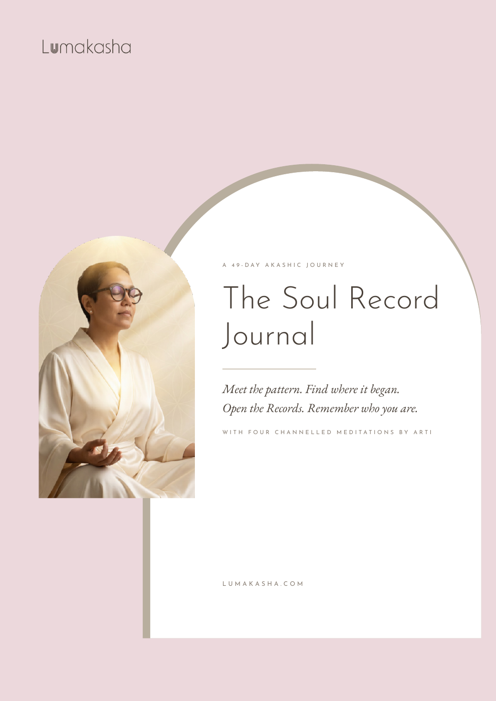The Soul Record Journal cover — a 49-day journal