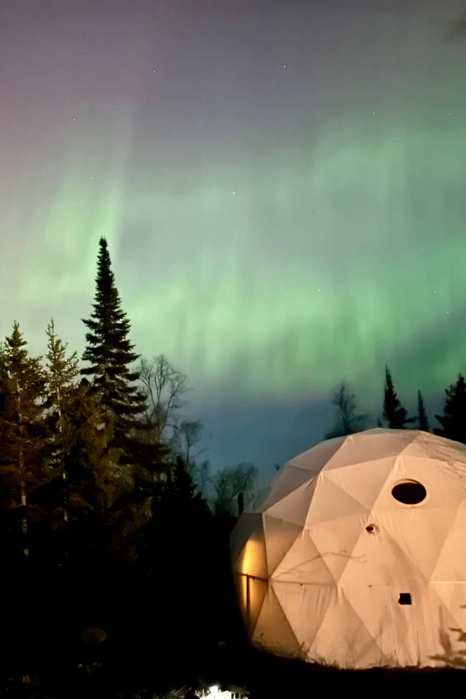 A Klarhet dome in winter
