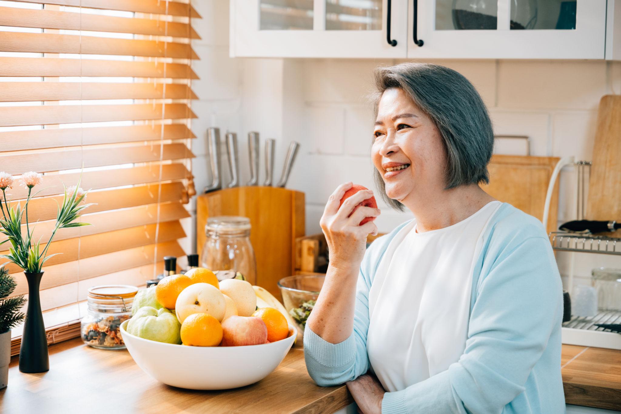 Fresh nourishing food prepared at home