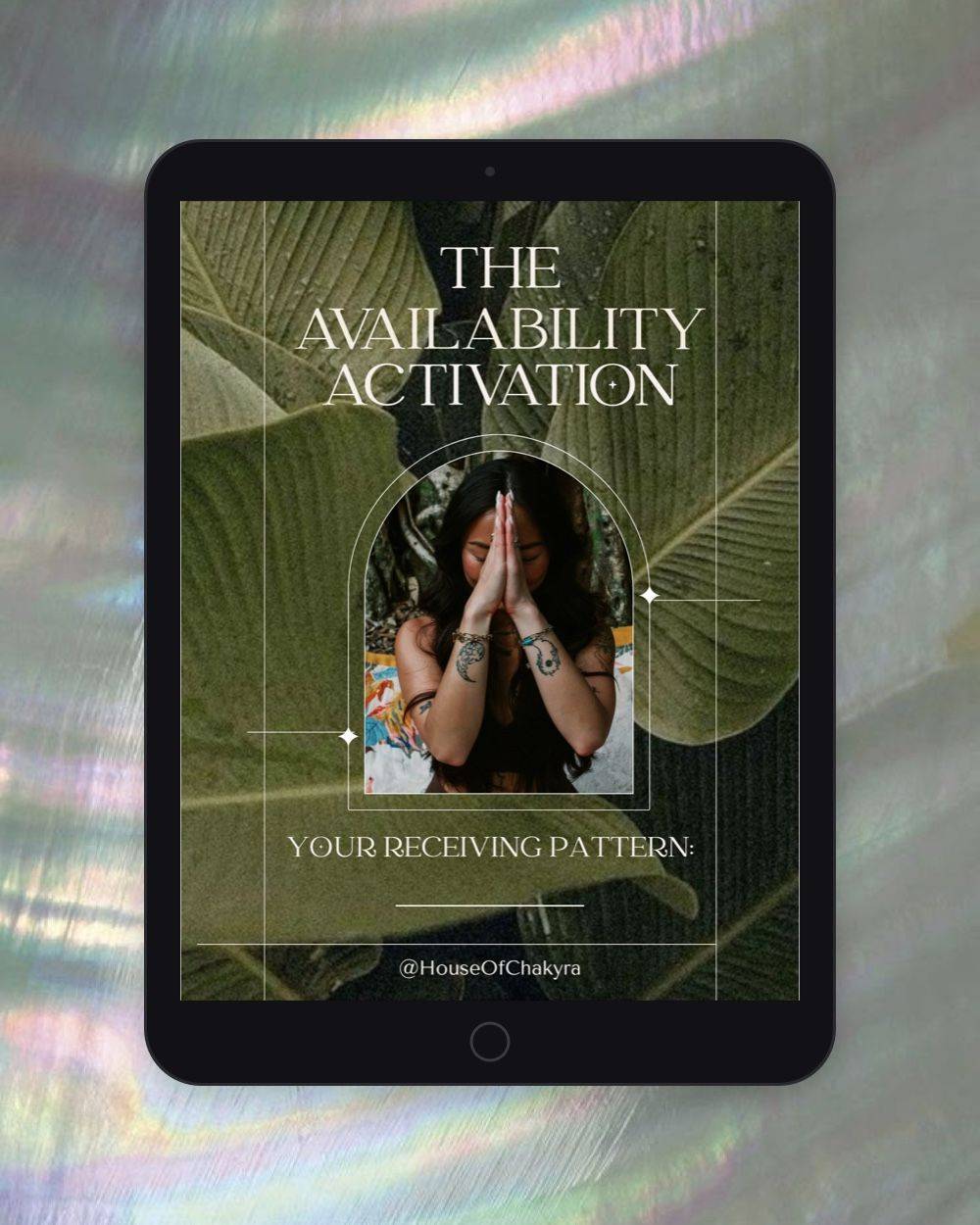 The Availability Activation personalized guide on an iPad