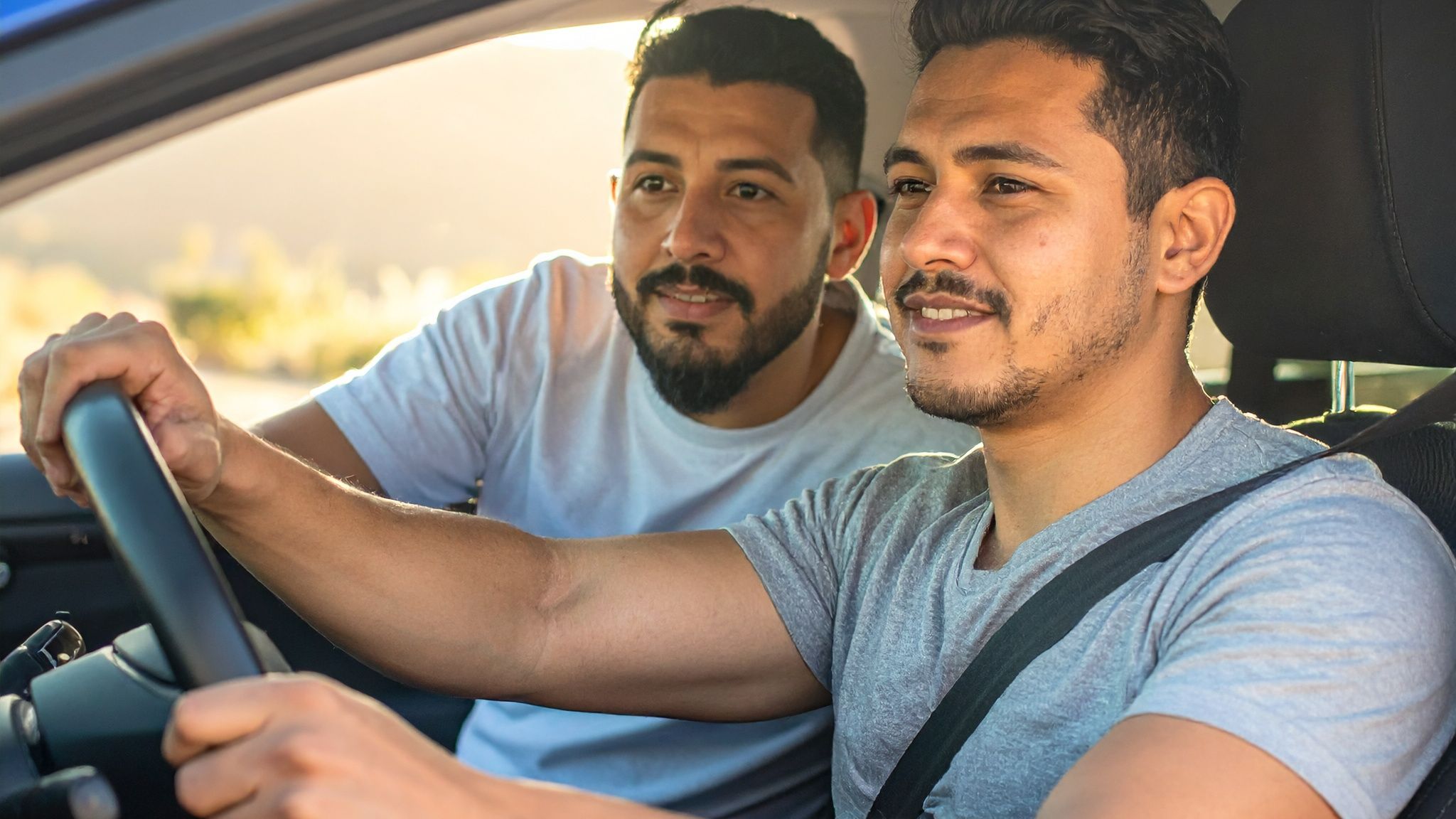 Parent teaching learner driver