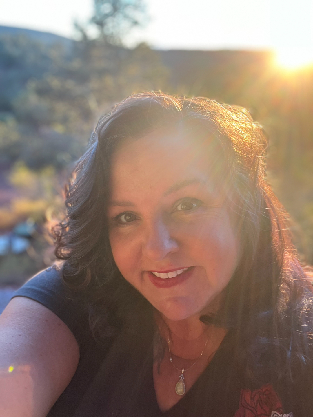 Tami Rose at golden hour in Sedona