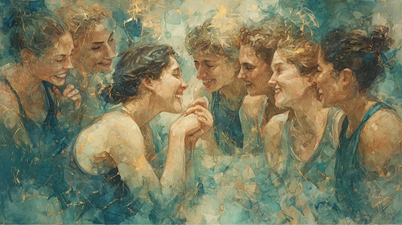 Boutique interior illustration with soft lighting