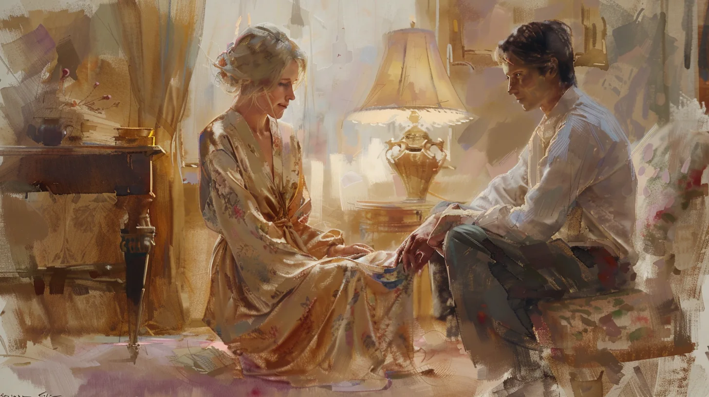 Two people in an awkward conversation