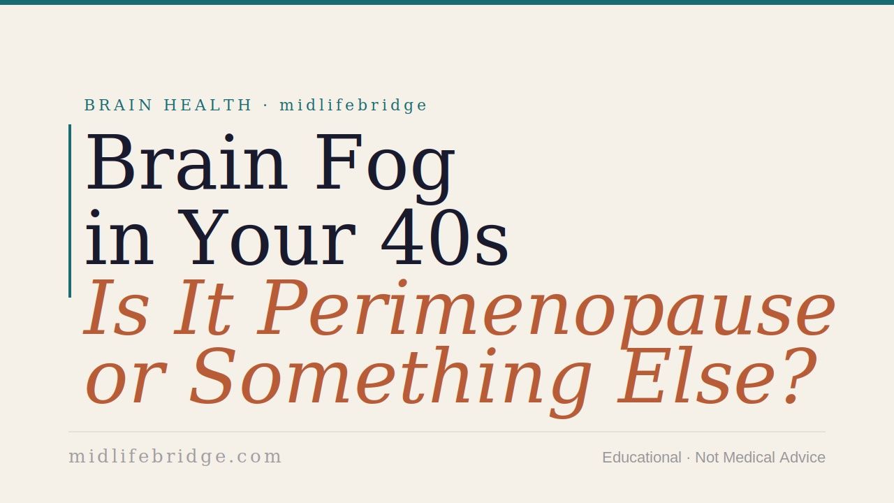 Brain fog perimenopause midlife women midlifebridge