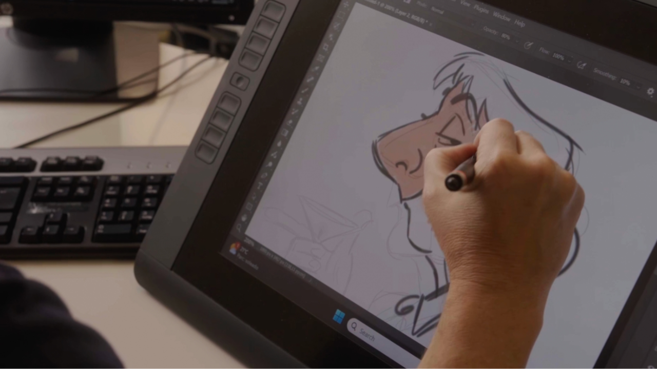 Art student preparing for the first year of character design school
