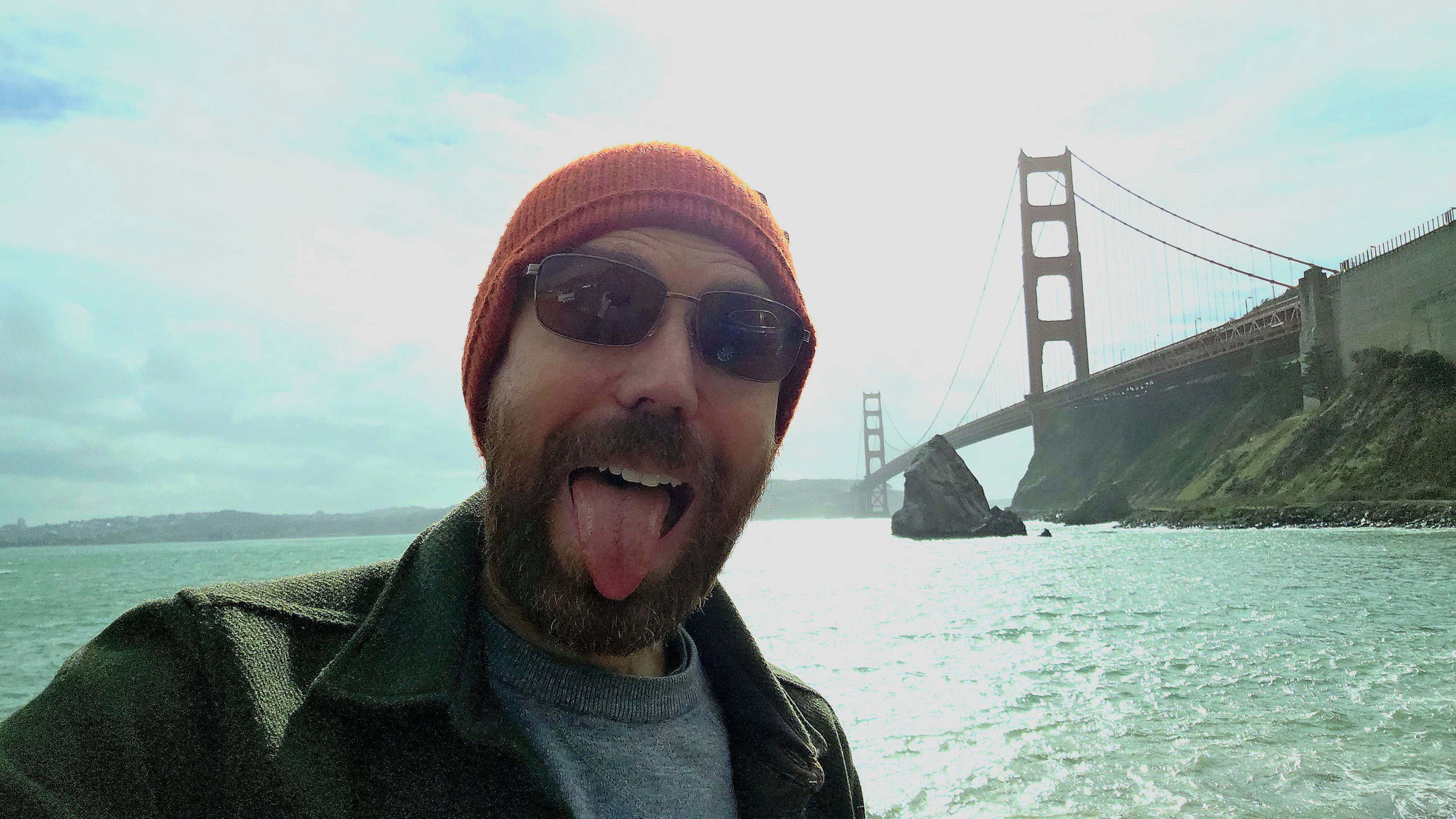 Nick Romriell near the Golden Gate Bridge