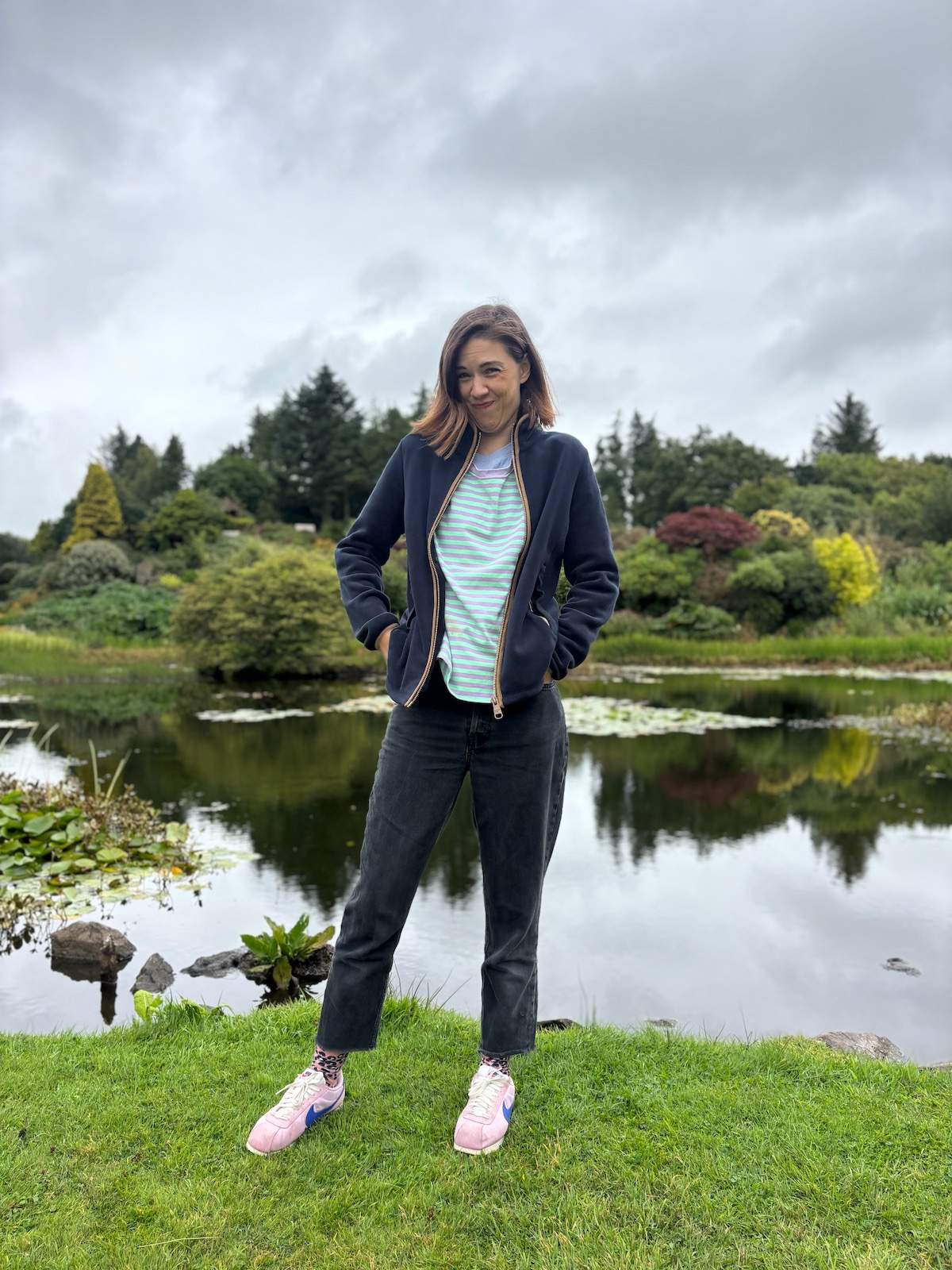Amy Lord in a garden, business coach in South East London