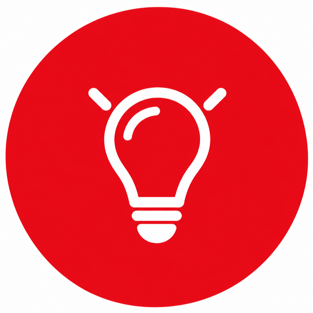 This image is a red, minimalist icon depicting an open book, commonly used to represent literature, education, or reading.