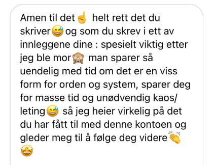 Tilbakemelding fra kunde
