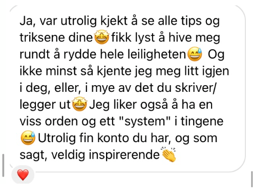Tilbakemelding fra kunde