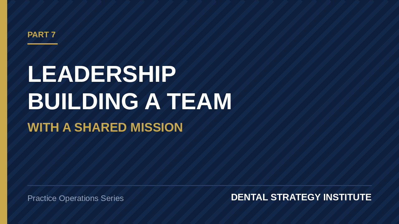 How to run a dental office team