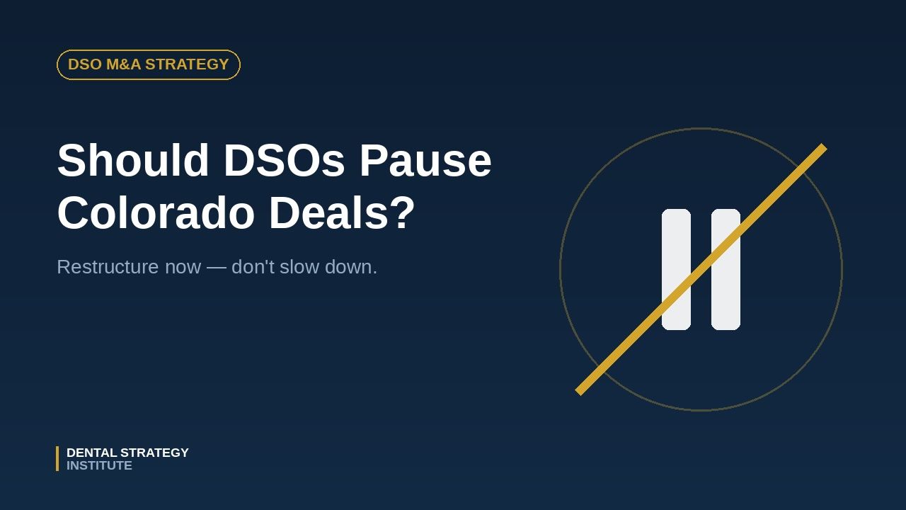 Should I create a DSO in Colorado with the new regulations