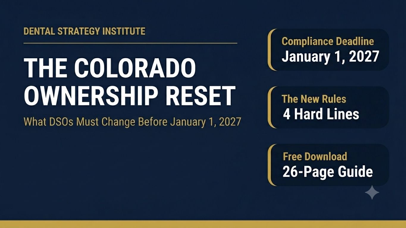 Colorado DSO Law Changes 2026 and 2027 new rules