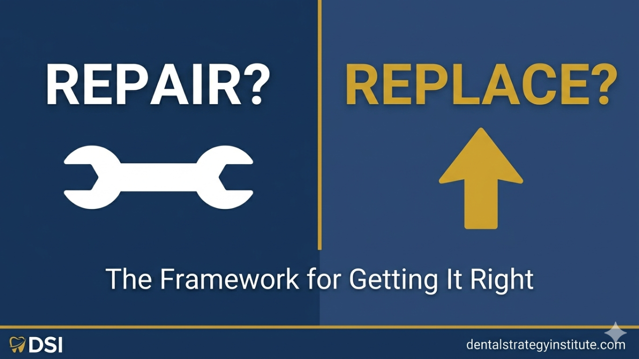 The most widely used rule of thumb in equipment lifecycle management: if the repair cost exceeds 50% of the current replacement cost of the equipment, replace it.