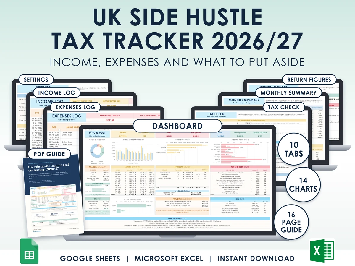 The UK side hustle tax tracker 2026/27