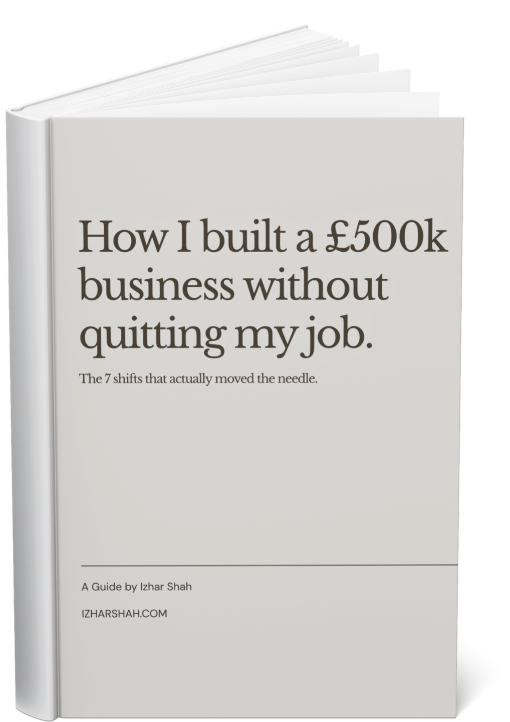 How I built a £500k business without quitting my job.