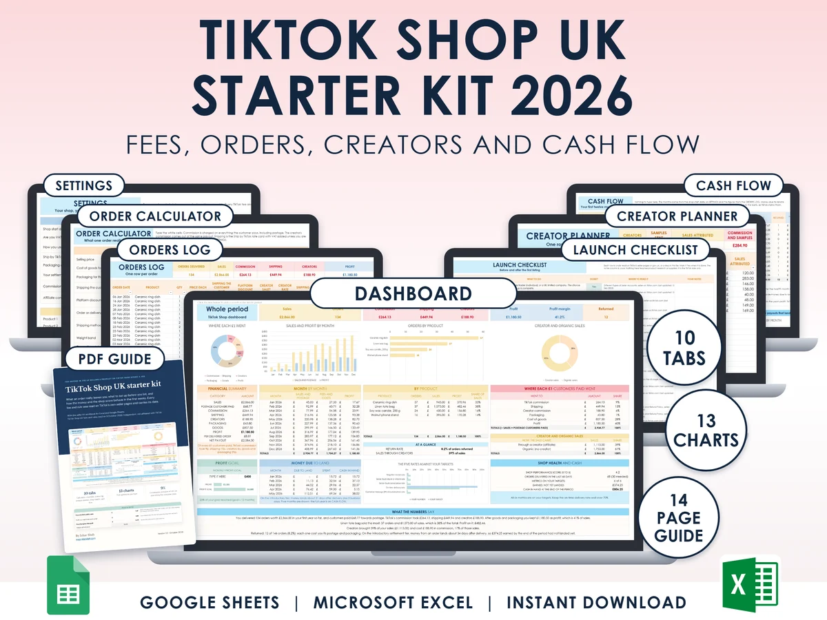 The TikTok Shop UK starter kit