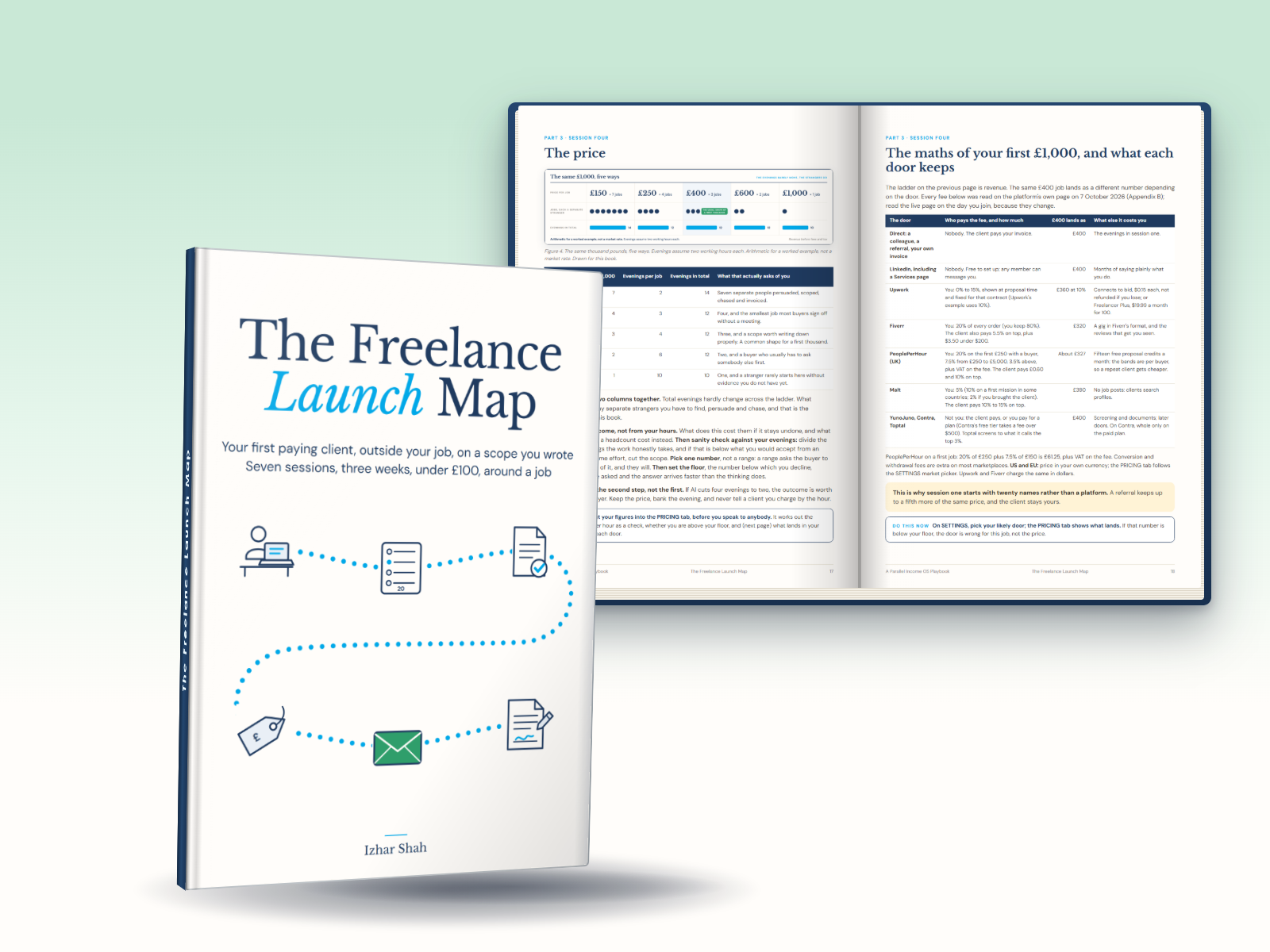 The freelance launch map, the book