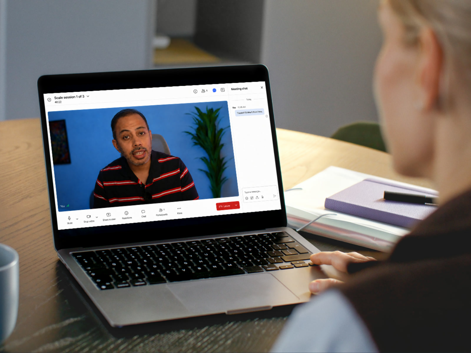 A one-to-one Scale session with Izhar on a video call