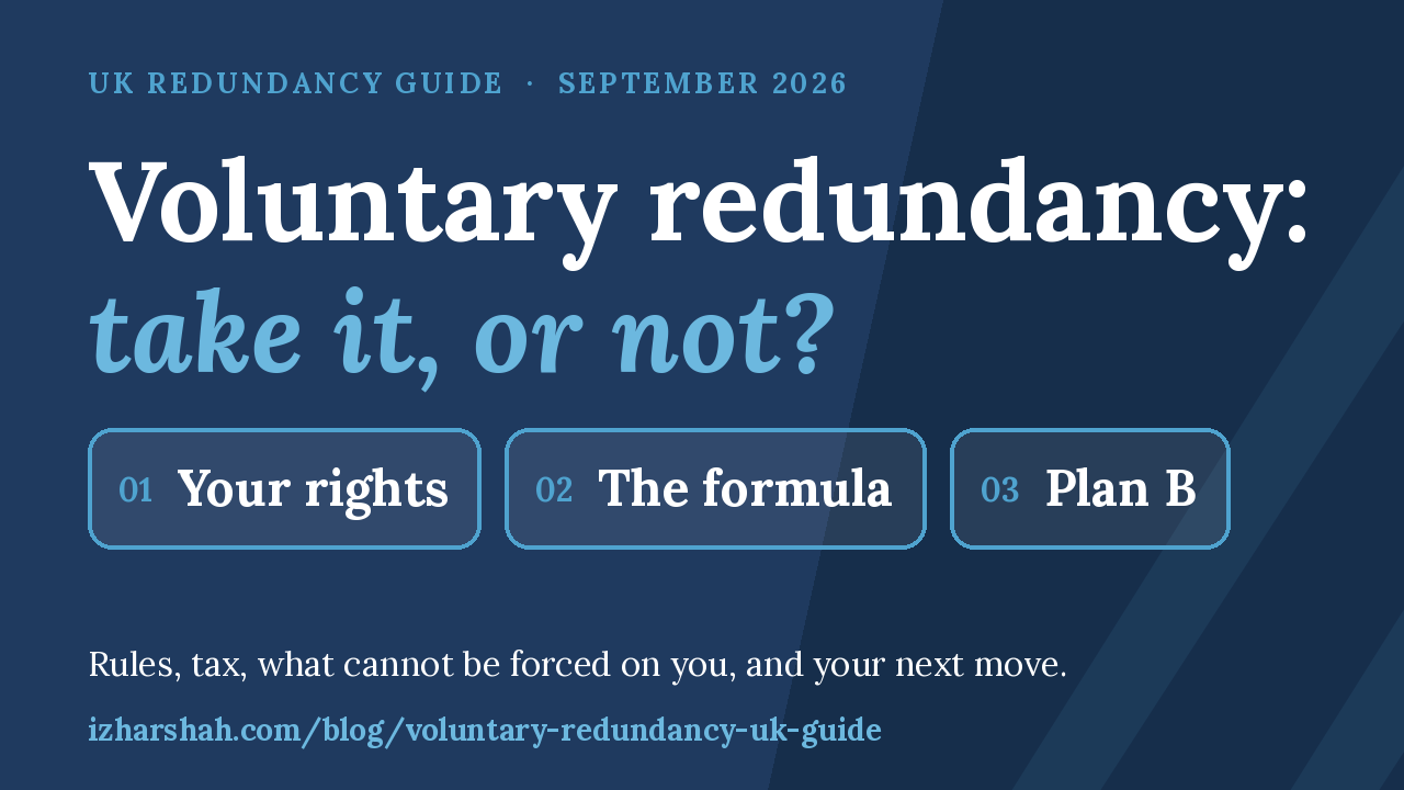 Voluntary redundancy in the UK: your rights, the decision formula, and what to do next