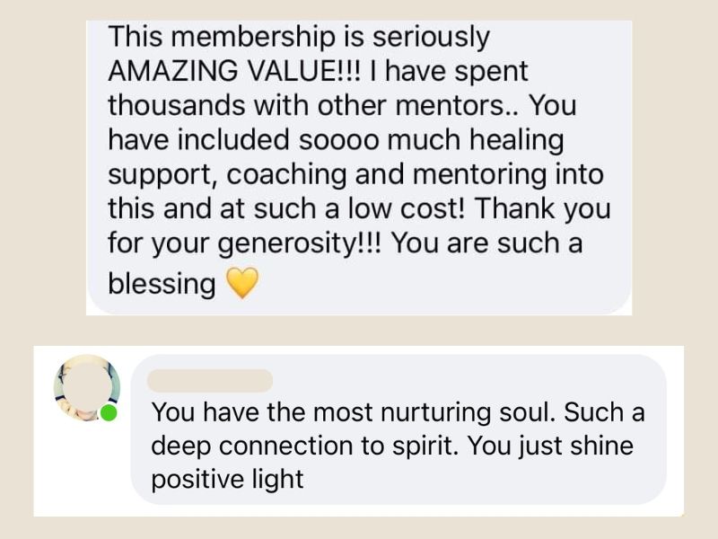 Member testimonial