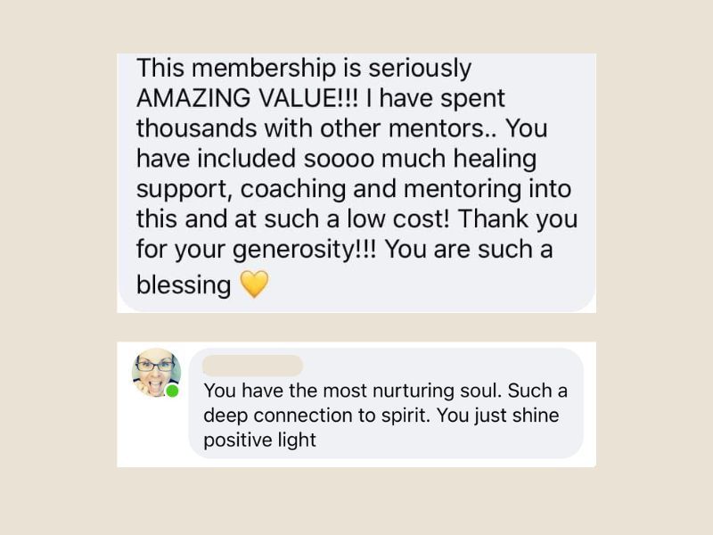 Member testimonial