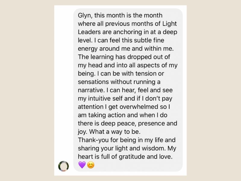 Member testimonial