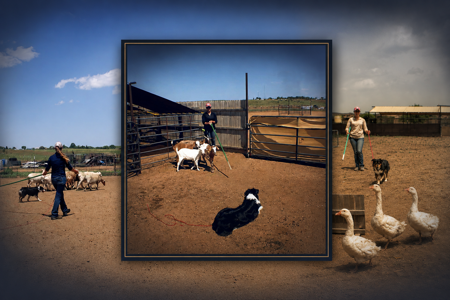 Herding Lingo Made Easy - a working dog demonstrating a herding term on stock