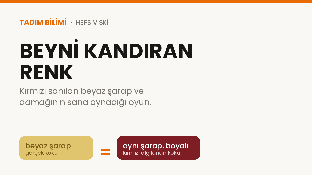 beyni kandıran renk