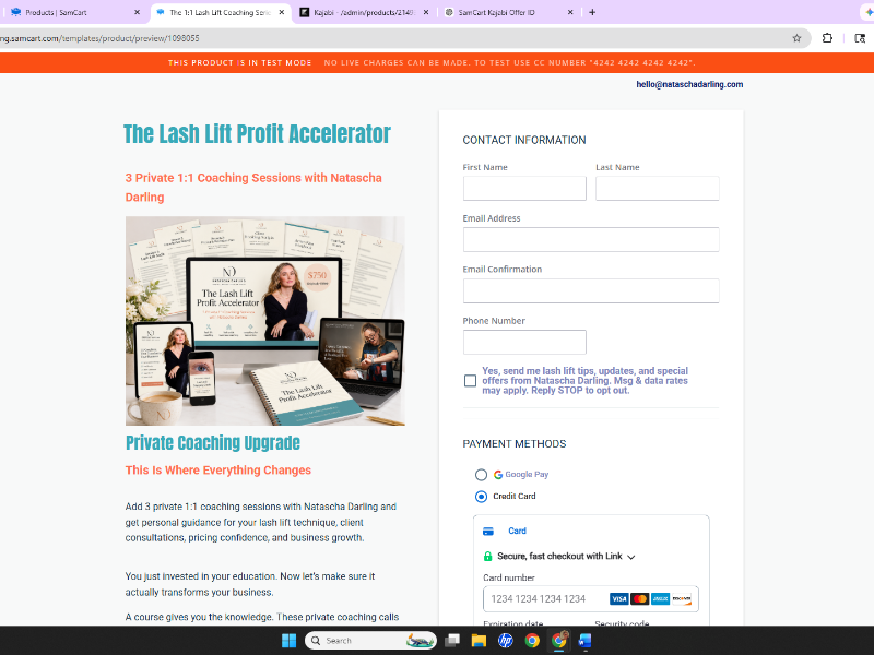 Profit Accelerator 1:1 Coaching Sessions with Natascha Darling 