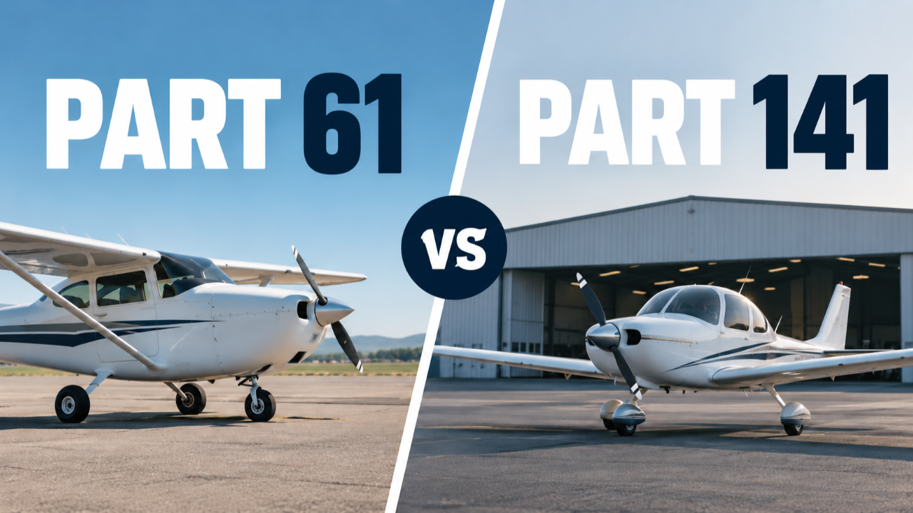 Part 61 vs 141 graphic
