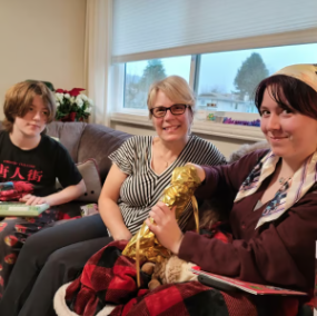 Donna with family — placeholder