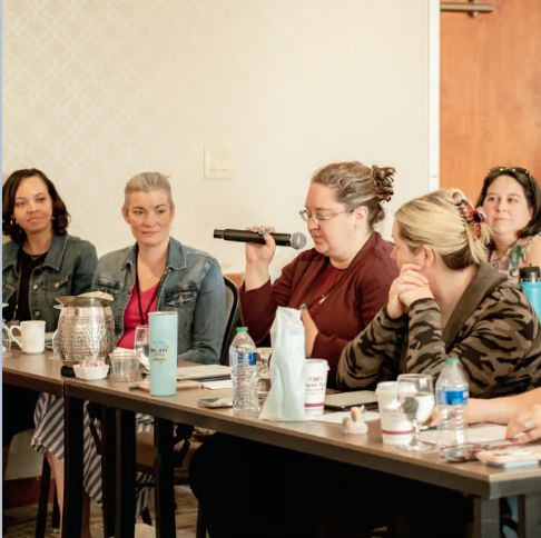 Rachel at the Happy Mom Summit