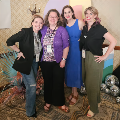 Rachel King with Inner Circle community