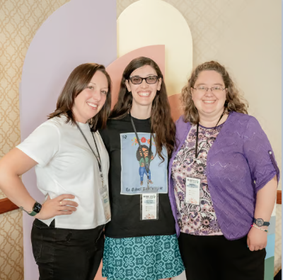 Kristina with friends — placeholder