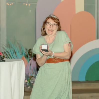 Anne smiling — placeholder photo