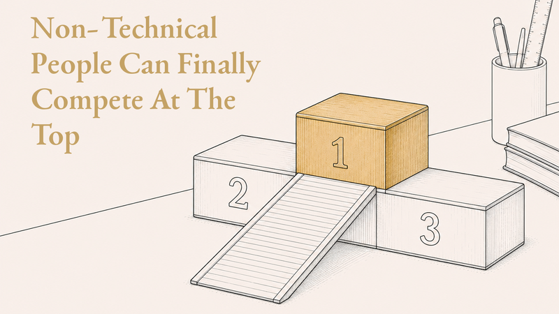Non-technical can compete