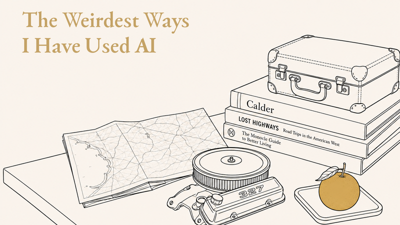 A collage of unexpected real-life uses for AI